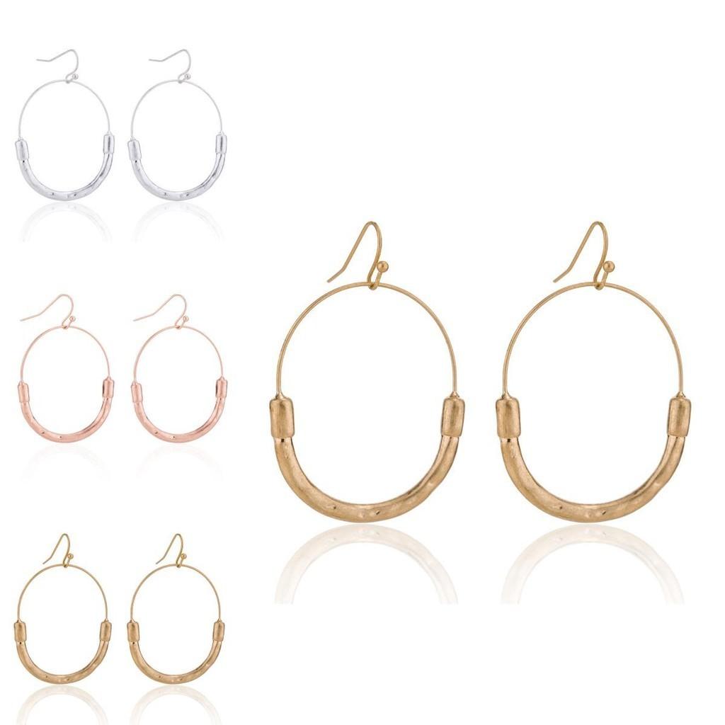 Geometric Earrings Stylish For Women Chic Alloy Modern Accessories Fashion