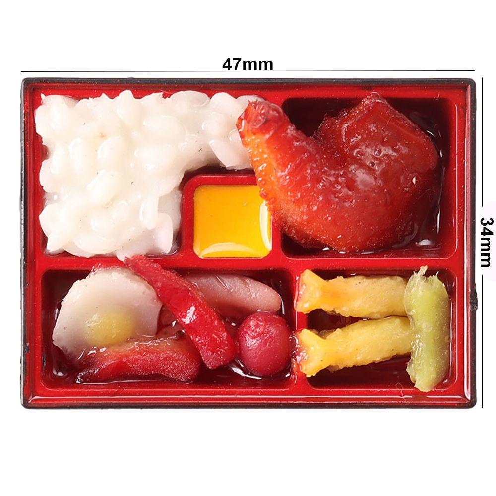 Scene Model Photo Props Doll Accessories Simulation Food Toy Miniature Snack Drink Dollhouse Bento