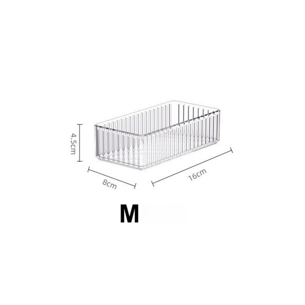 Desktop Drawer Style Storage Box Made of Acrylic with Built-in Stationery/cosmetics, Desk for Organizing and Bathroom Storage