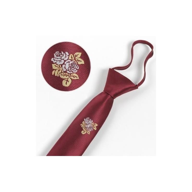 Вышитый галстук с тигром для детей из полосатой шерсти для школы или повседневной носки