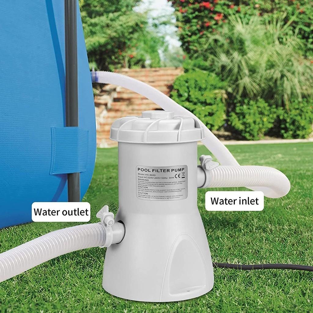 40W Swimming Pool Electric Filtration Pump Household Silent Water Tank Cleaner Detachable Filter Element Water Filter