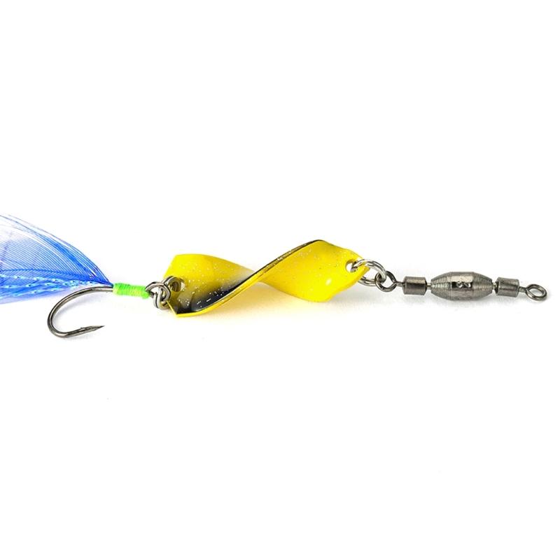 10 шт. Вращающиеся жесткие приманки, вращающийся воблер 360 градусов, джиговые приманки, блесны, искусственные спиннербейты с оперенным крючком