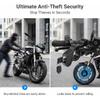 1 PC Motorcycle Handle Throttle Grip Security Lock, Alloy Anti-theft Brake Lock with Anti-scratch Gasket, One-button Locking Design, Universal for