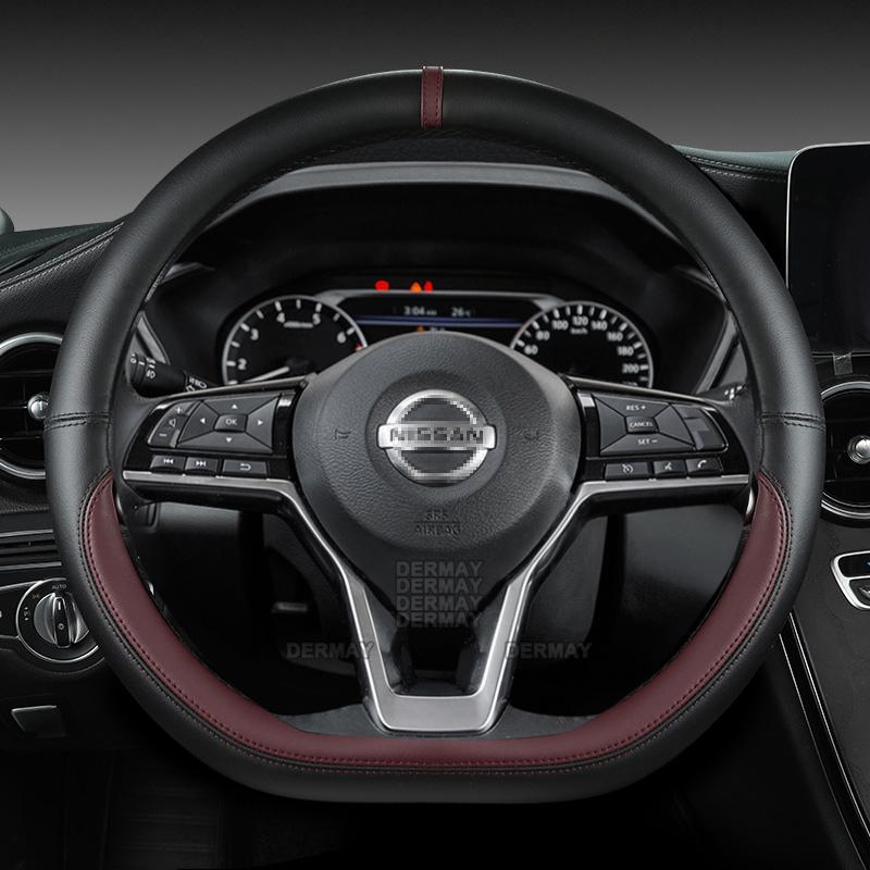 For Nissan Qashqai J10 J11 J12 2006~ Dualis Rogue Sport PU Leather Car Steering Wheel Cover Fast Shipping Auto Accessories