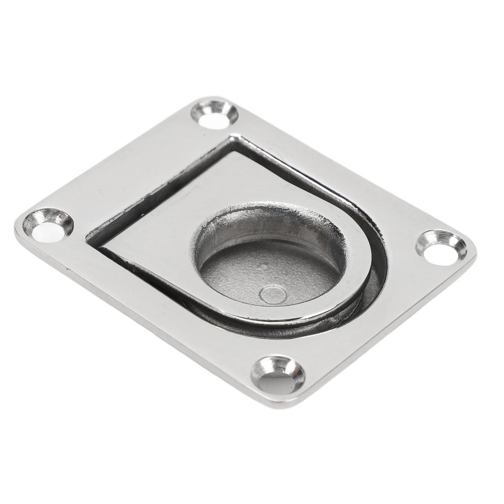 Hatch Pull Handle Stainless Steel 67mm X 56mm Flush Lifting Handle for Boat Deck Home Furniture Recessed Handle