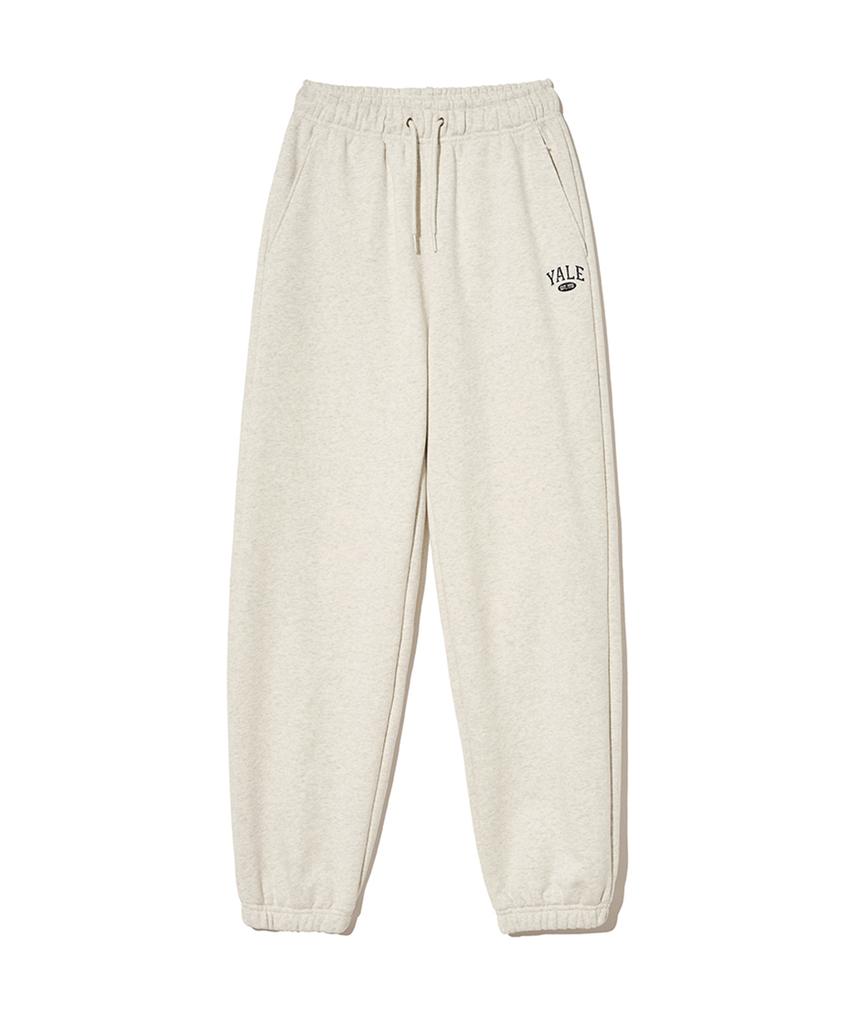 YALE Small Two-Tone Arch Sweatpants_Oatmeal