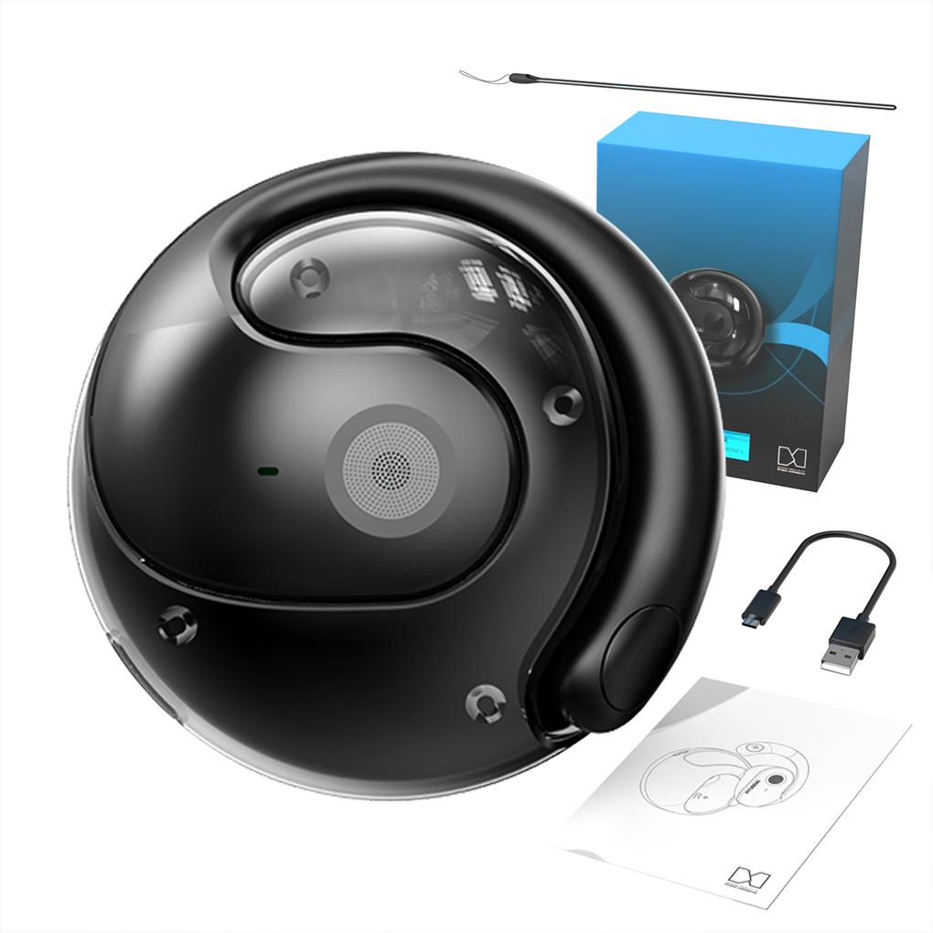 Wireless BT AI Language Translation Earphones 114 Languages Ear Hanging Headset Real-time Communication for Travel Business