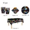 Game Console Theme Birthday Party Decorations Tableware Paper Cups Plates Children's Birthday Souvenirs Decoration Baby Shower