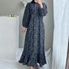 ZANZEA Women Floral Print Loose Casual Long Sleeve Dress
