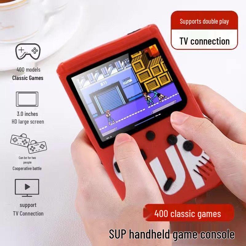 Sup Портативная и ТВ-игровая консоль: Классическая ностальгия для двух игроков с играми 80-90-х, включая Super Mario