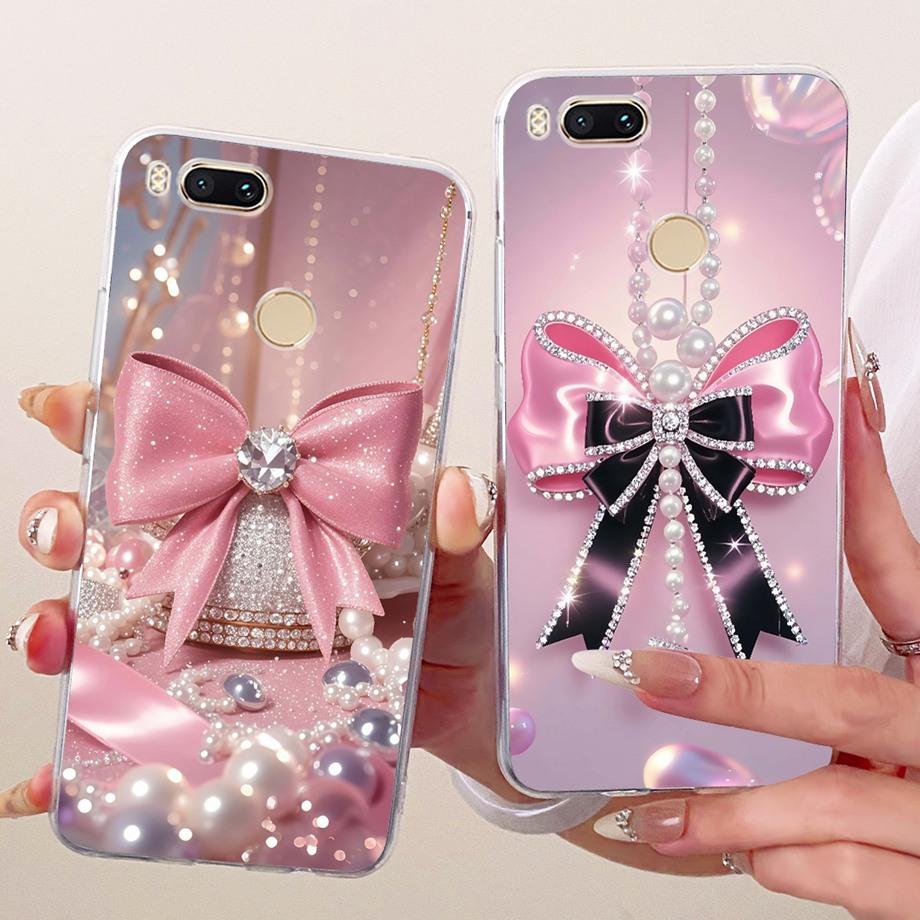 For Xiaomi Mi A1 Mi 5X Phone Case Luxury Flower Butterfly Cartoon Bow Pattern Back Cover Soft TPU Silicone On Xiomi mia1 mi5x