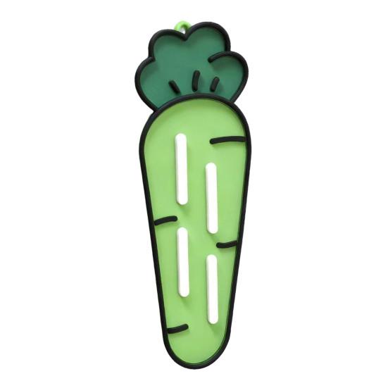 Силиконовый коврик для хранения крышек от кастрюль, дизайн «Морковь», противоскользящий, термостойкий, пищевой, коврик для столешницы для сушки, кухонный аксессуар