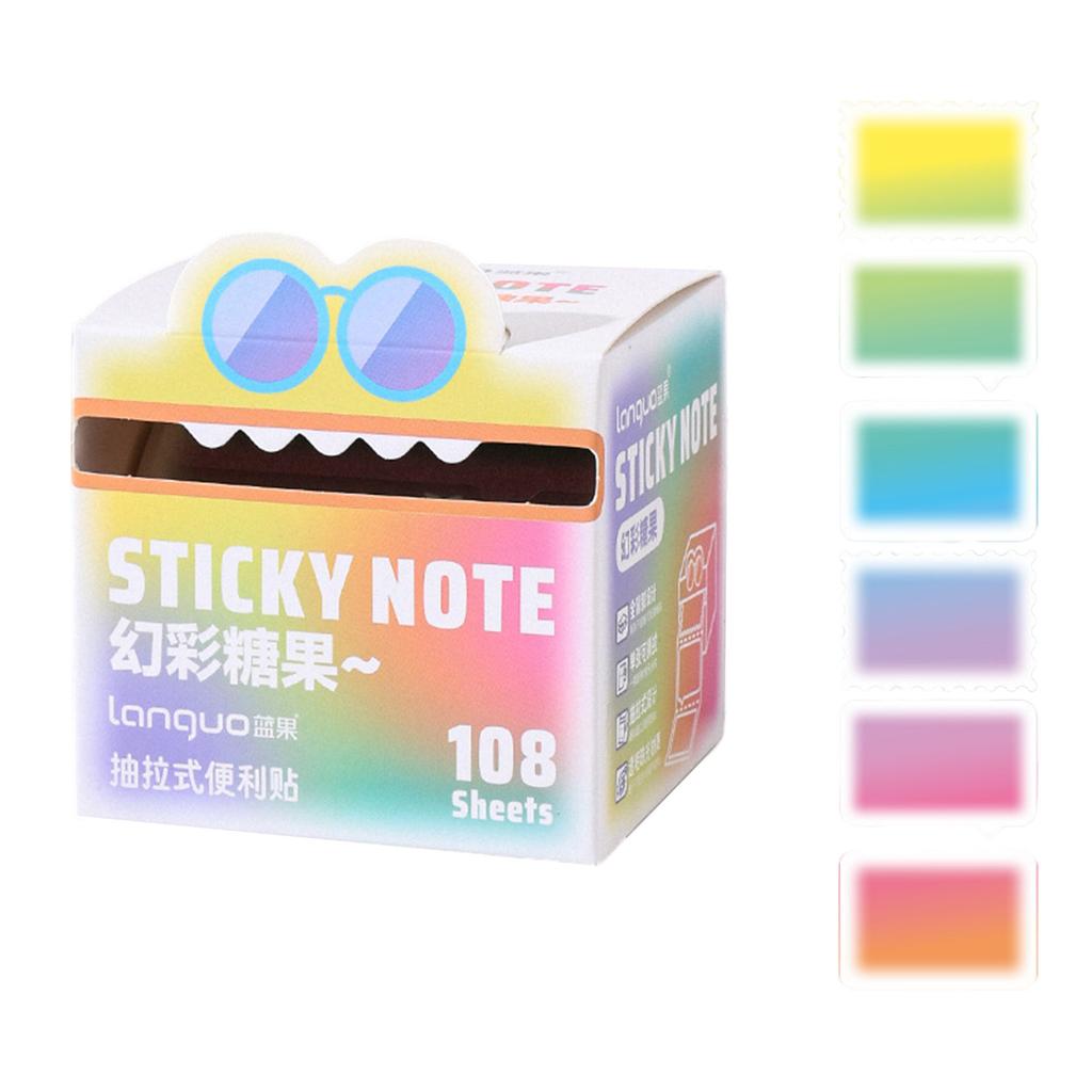 Прозрачные выдвижные блокноты для заметок самоклеящиеся 105 листов 108 листов для школы, офиса, дома, общежития