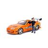 TOYOTA SUPRA Fast and Furious Mini Car 124 F&F BRIAN'S w/BRAIAN O'CONER