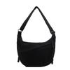 Corduroy Shoulder Bag Solid Women Crossbody Bag with Pockets Crescent Bag Everyday Sling Bags for School Travel Work bolsa