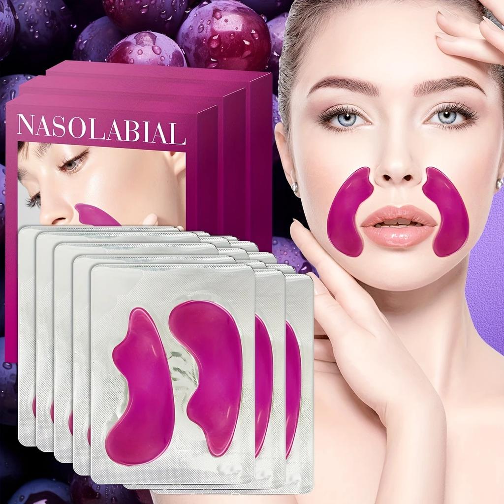 1/3/5 Pairs Hyaluronic Acid Collagen Lifting Stickers Tighten, Moisturize Wrinkled Skin, Reduce Fine Lines, and Plump Up Facial Corners Skin Care