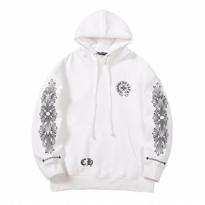815 CHROME HEARTS Осень-Зима 2026 Новая Классическая толстовка с капюшоном большого размера с логотипом, Подходит для ношения парами