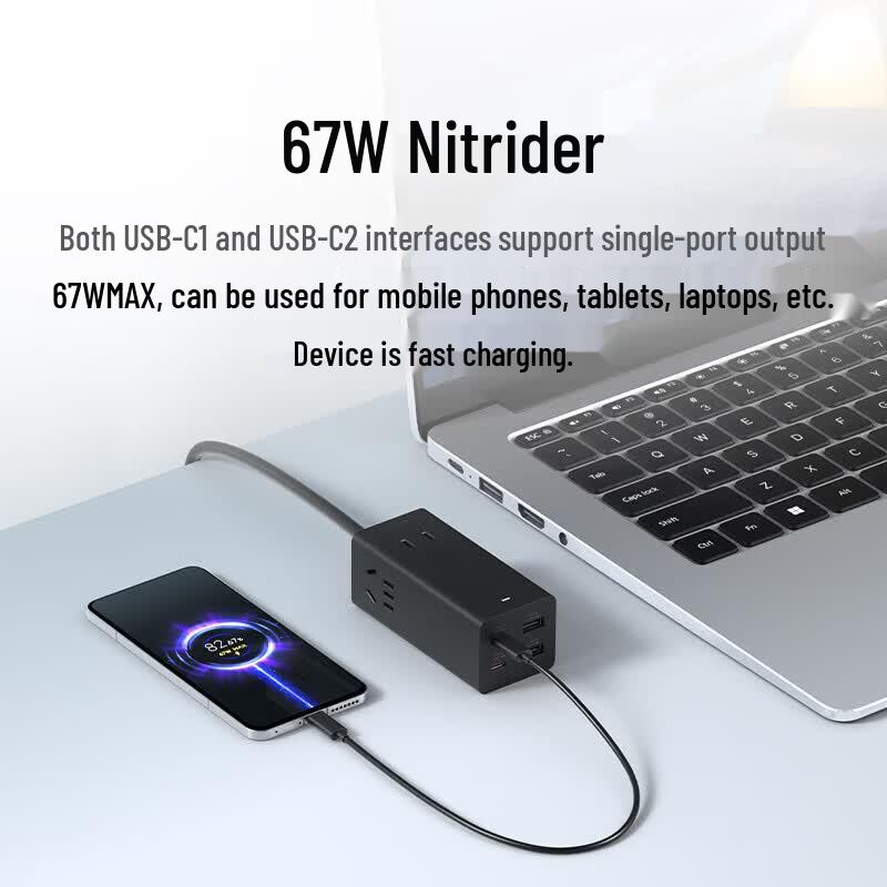 Mijia 67W GaN Charger and Desktop Power Strip