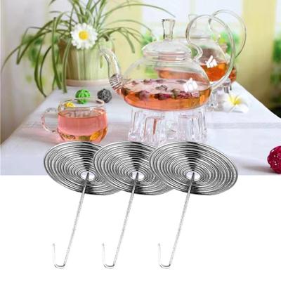 10 шт., устойчивые к ржавчине аксессуары, прочная портативная антикоррозийная насадка для чайника, пружинное ситечко для заварки чая