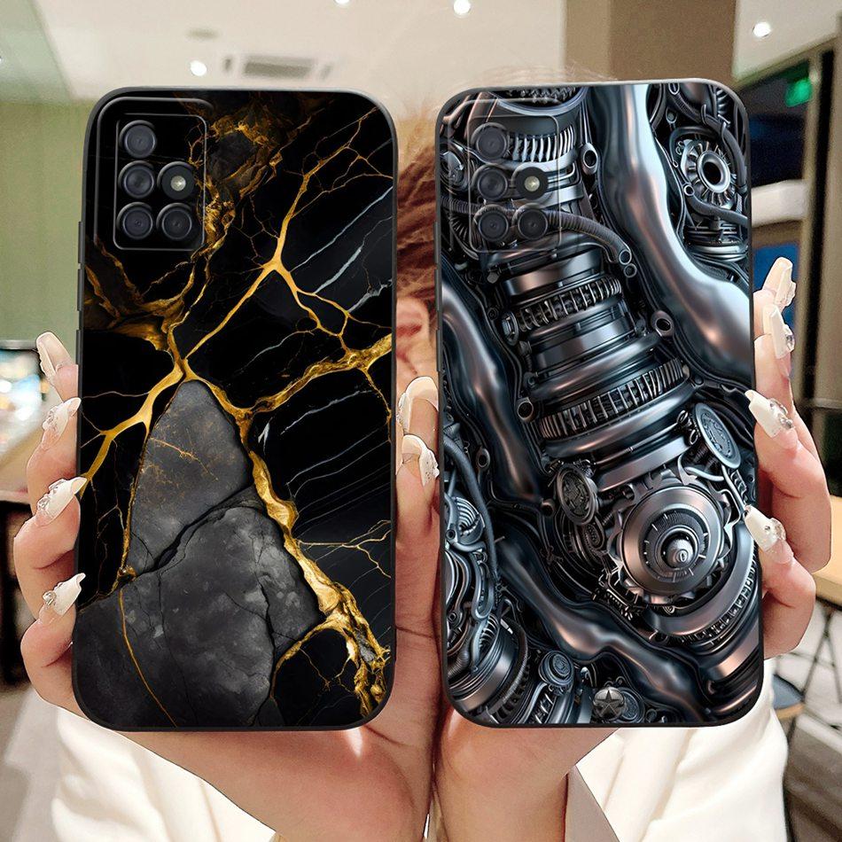 Для Samsung Galaxy A71 A51 4G Модный чехол для телефона с рисунком «Сумеречный пляж» Для Samsung A51 A71 4G Мягкие силиконовые противоударные чехлы