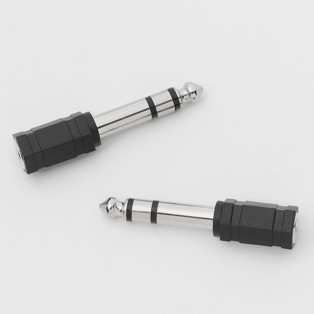 to 6.35mm New Converter Stereo Earphone Cable Adapter Headphone Plug Microphone Jack Male To Female