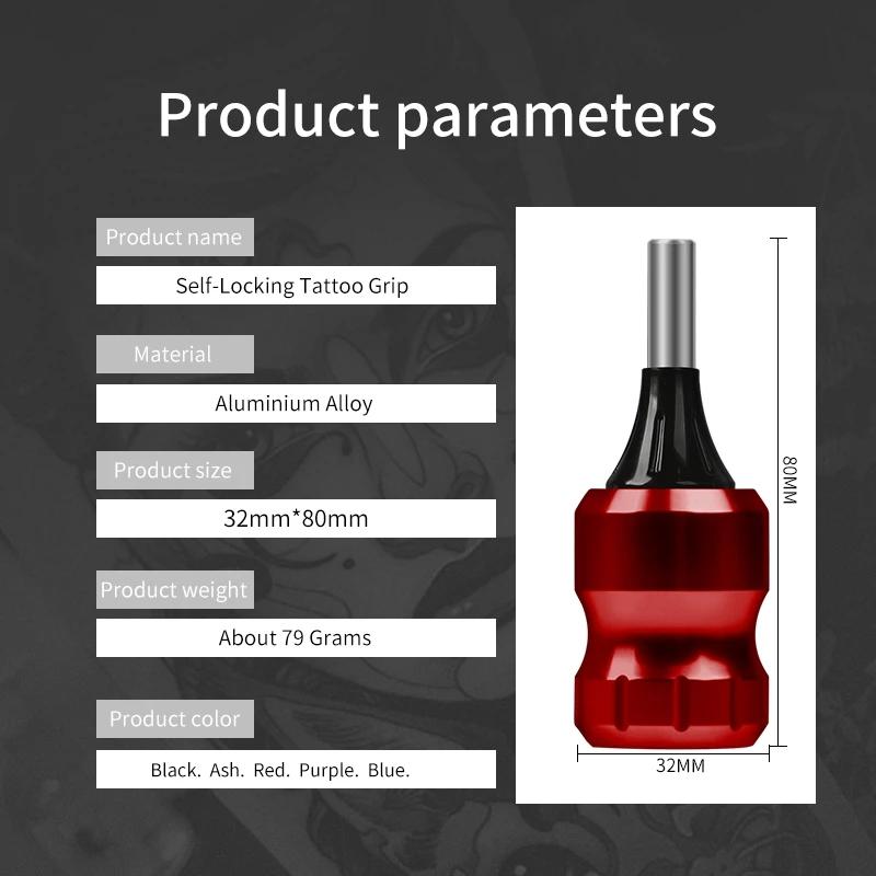 32MM Adjustable Tattoo Tube Aluminum Alloy Cartridge Tattoo Grips for Cartridge with Bars