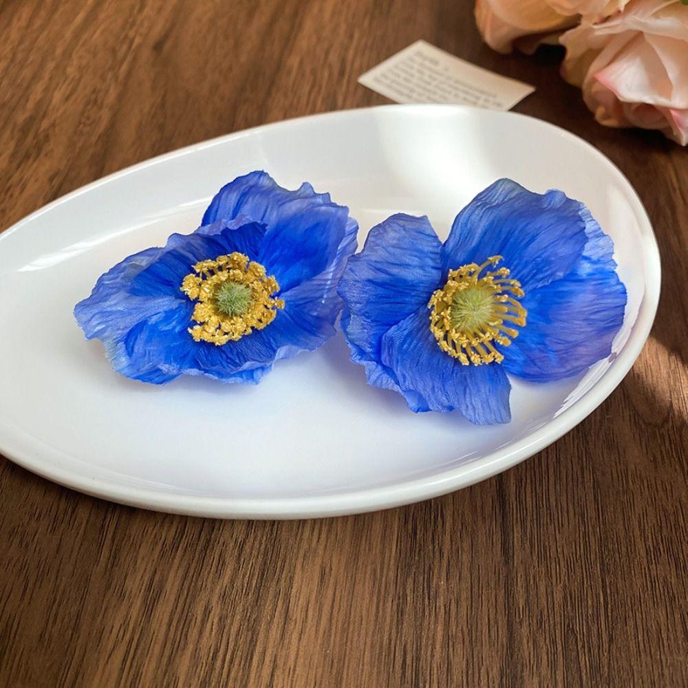 Элегантные серьги-цветы, преувеличенные крупные женские украшения, новые серьги-гвоздики в виде лепестков для женщин/девочек