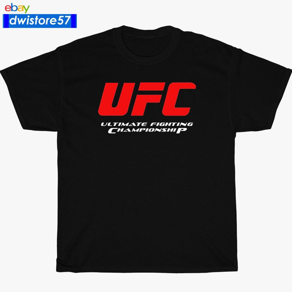 UFC Ultimate Fighting Championship Красный Логотип Черный/Темно-синий/Белый/Серый Футболка S-5XL Унисекс Футболка