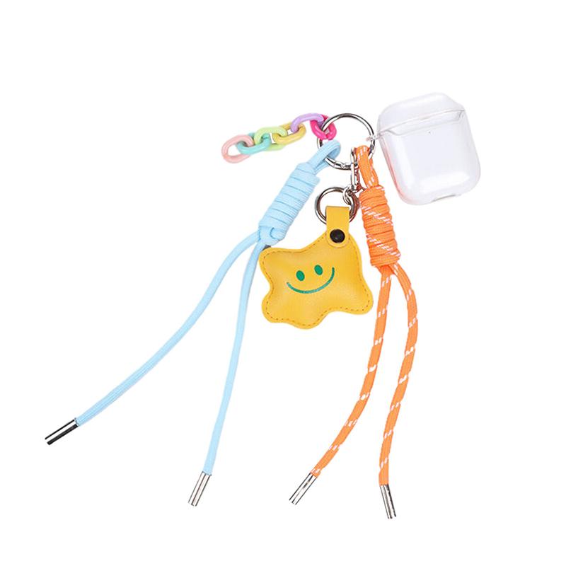 Брелоки ручной работы Сделай сам Подвески для сумок Улыбающиеся лица Плетеные веревки Милые аксессуары Плетеные веревки Украшения