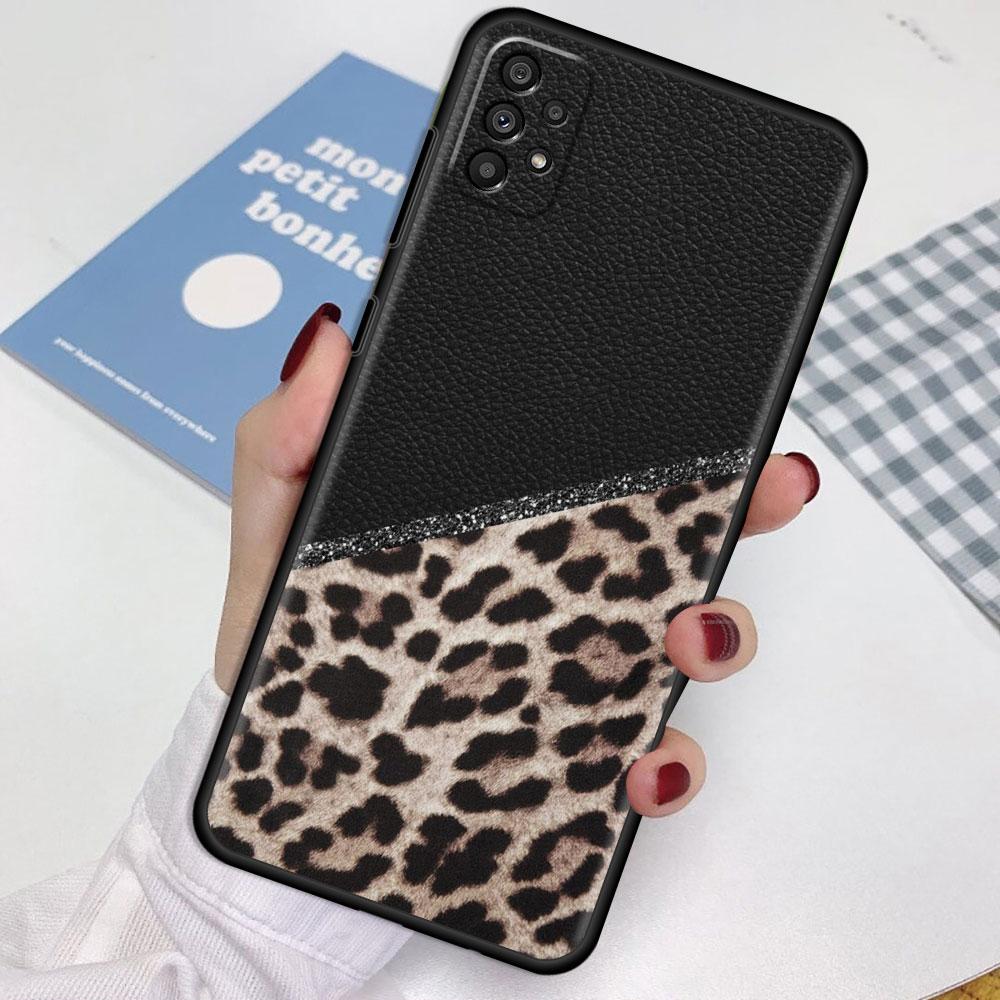 Чехол для Samsung Galaxy A52 A12 A51 A32 A21s A71 A53 A13 A32 A72 A31 A33 A22 A03 A41, модный чехол с леопардовым узором