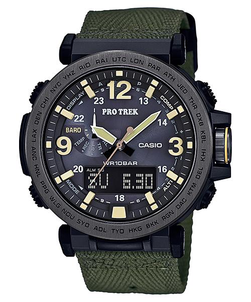 Casio Мужские цифровые кварцевые часы с будильником, водонепроницаемые до 100 м, из нержавеющей стали PRG-600YB-3