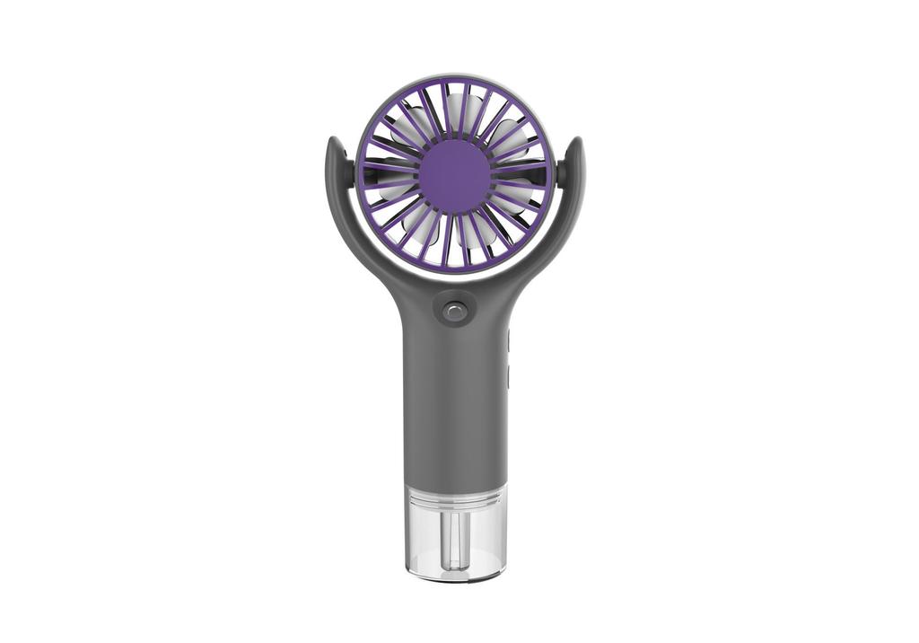 Portable Foldable Mini Fan with USB & Spray Function for Student Dorms