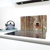 2x GLASS PROTECTIVE PLATE FOR STOVE 40x52 DOG