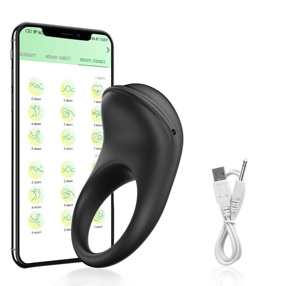 Cock Ring Lasting Ejaculation Delay Vibrating Ring Semen Lock Ring Stimulator Massager Cock Ring Couple Gay Penis Ring Adult Toy