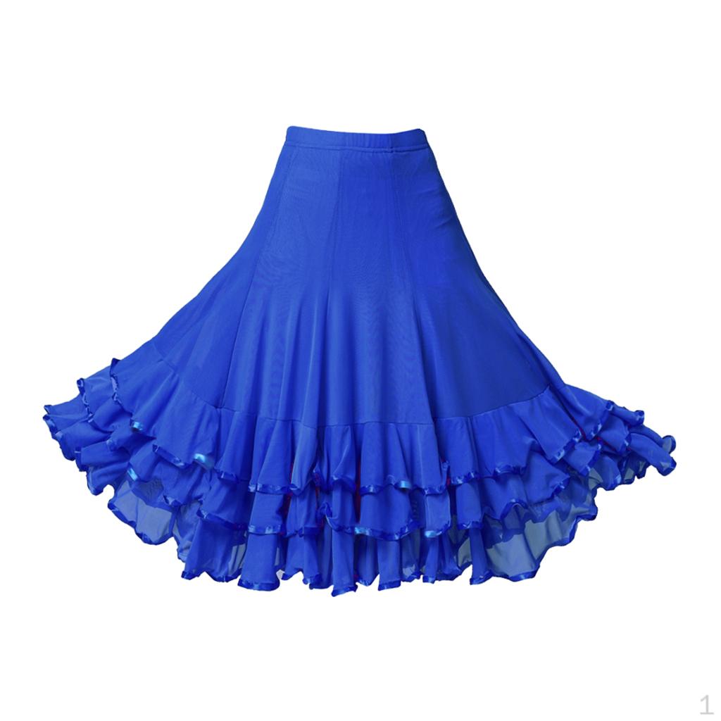 Ballroom Waltz Dance Expansion Skirt Tango Training Dress