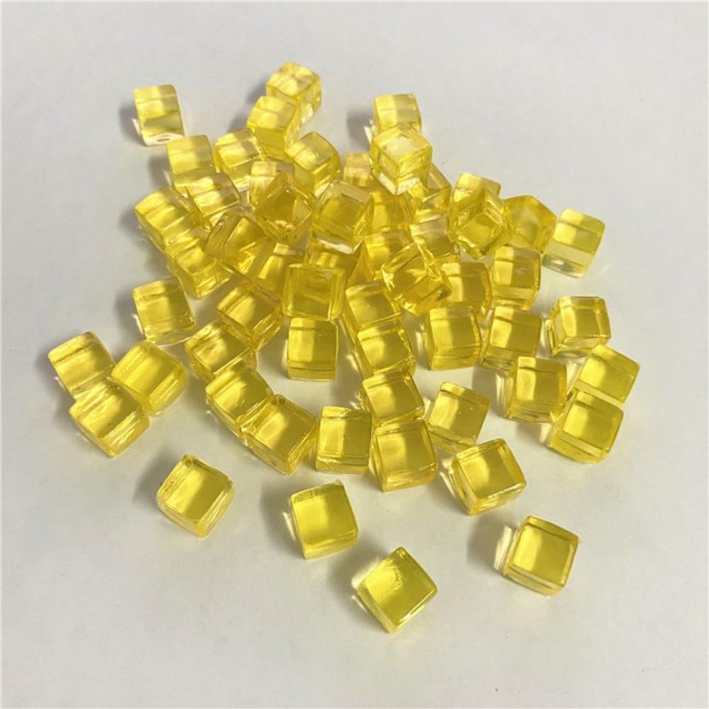 50 шт./набор 8 мм прозрачный куб красочные квадратные уголки прозрачные шахматные кости