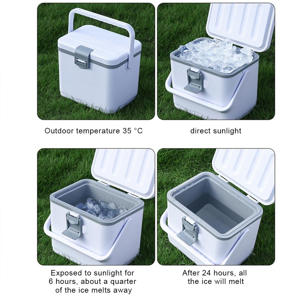 4.5L Camping Car Refrigerator with Handle Mini Freezer Fridge Heat Preservation Food Storage Cooler Box for Camping Tailgating
