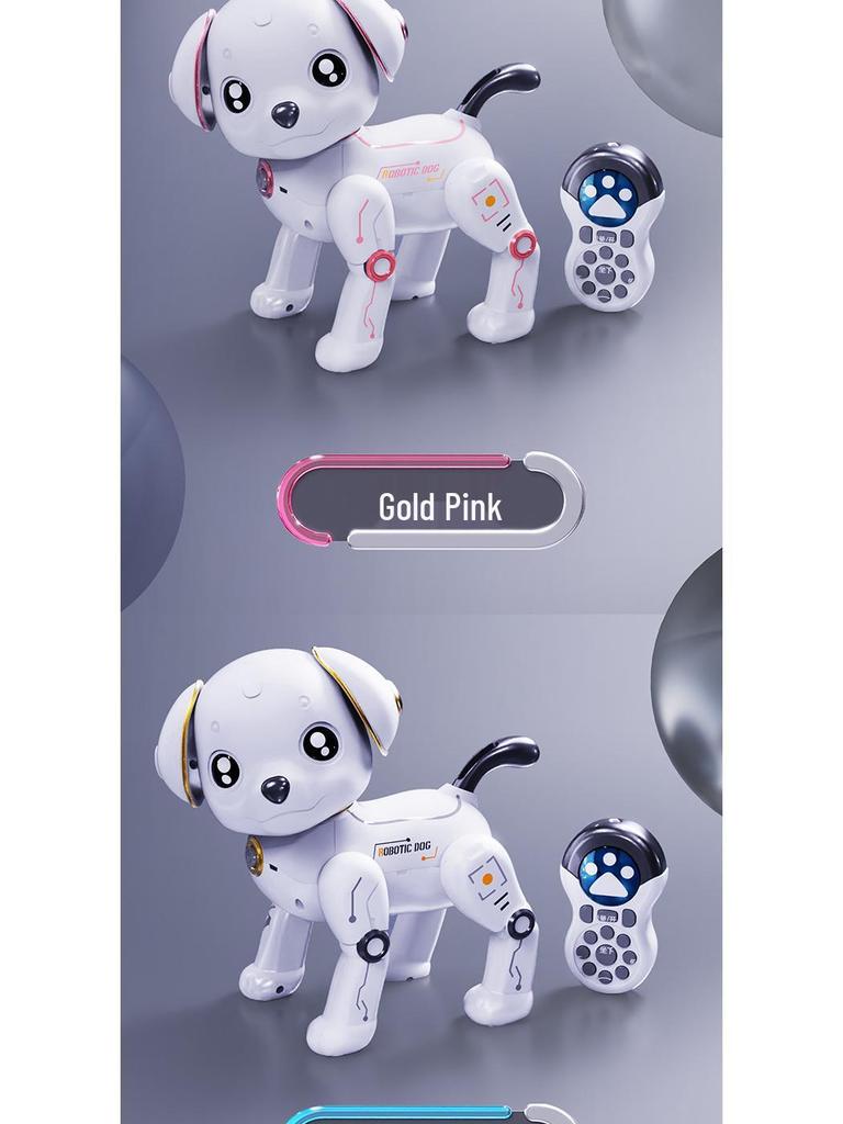Children's Smart Remote Control Robot Dog Toy: Stunt, Music, Dancing, and Electric Features