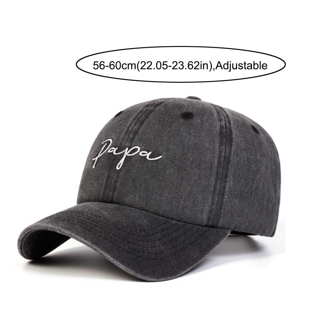 Vintage Parents Couple Baseball Hats Washed Cotton Baseball Cap Fashion Dad Hat Gift