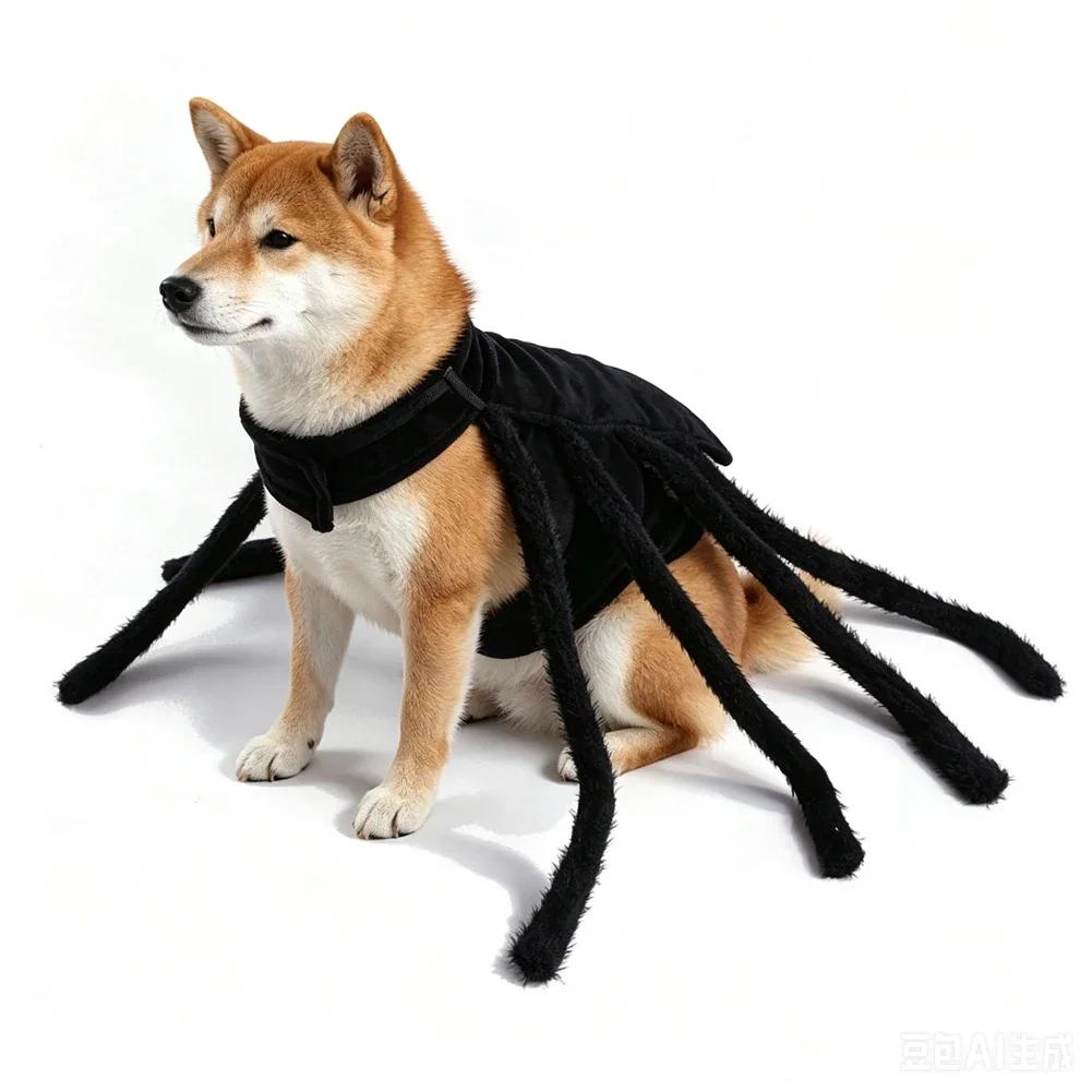 Small Medium Large Dogs Pet Accessory Halloween Funny Dress Up Cat Clothings Halloween Pet Costume Black Spider Cosplay Costume
