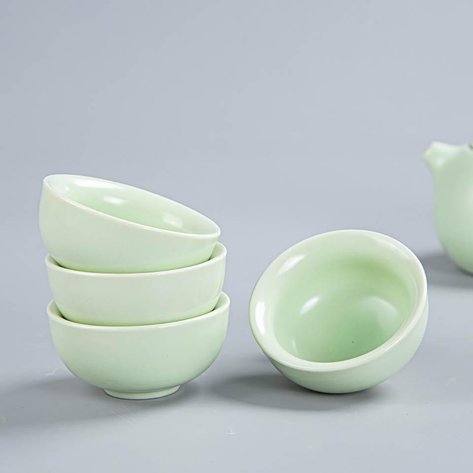 Chinese Tea Travel Set Kung Fu Ceramic Portable Teacups Teapot Porcelain Gaiwan Cups Ceremony Tools Handmade Mini XiShi Pot