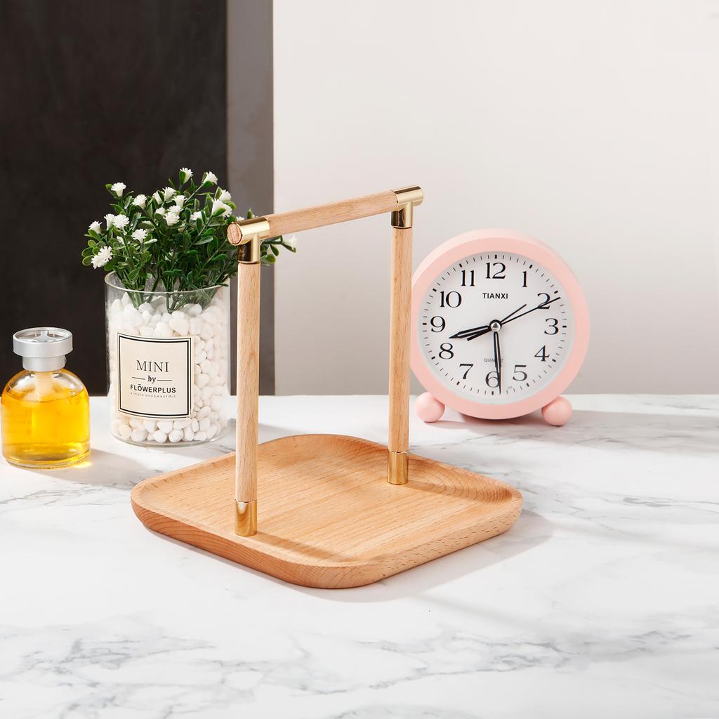 Wooden Tissue Paper Holder Napkin Roll Holder Tableware Tissue Box Storage Desktop Organizer Tableware Supplies