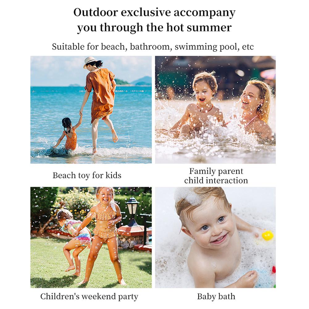 #L Silicone Reusable Water Balloons Splash Refillable Water Bombs for Kids (Blue