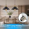 Vintage Pendant Light Decoration Vintage Industrial Retro Pendant Lamp E27 Lampshade for Kitchen Dining Bedroom Home Light