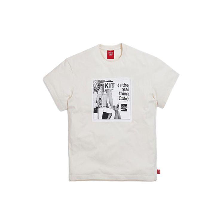 Kith X Coca-Cola 60S Vintage Tee Ivory Unisex Tops Cream KH3880-104