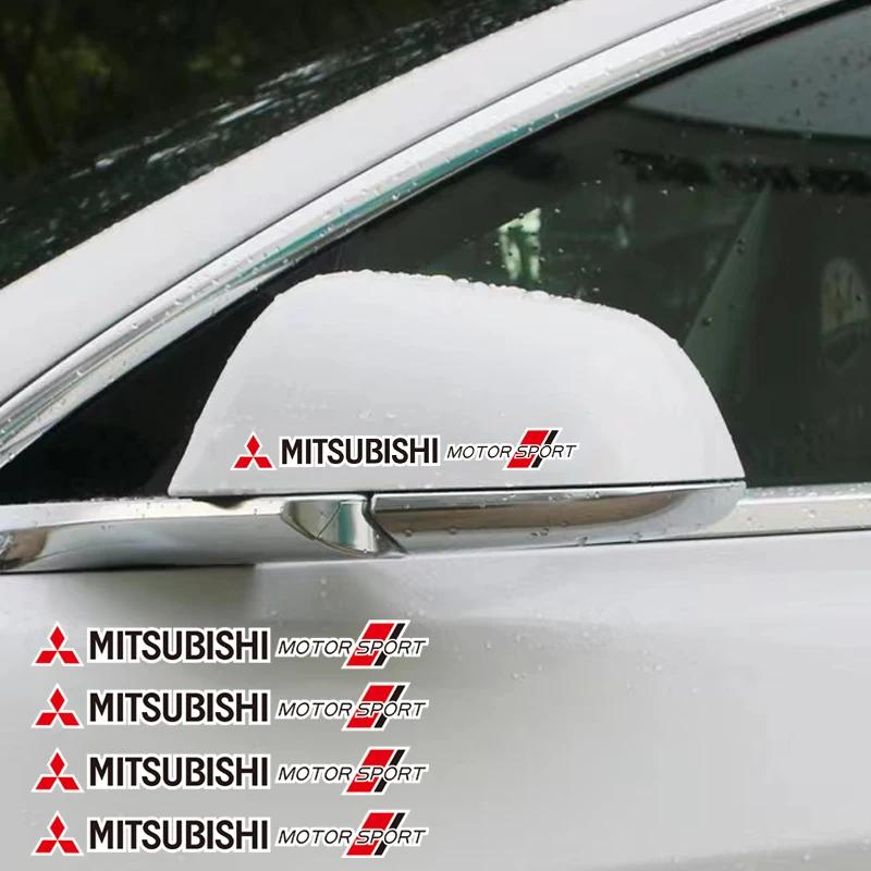 4Pcs Car Logo Styling Waterproof Body Stickers for Mitsubishi Eclipse Cross, Lancer, Outlander – Car Decoration