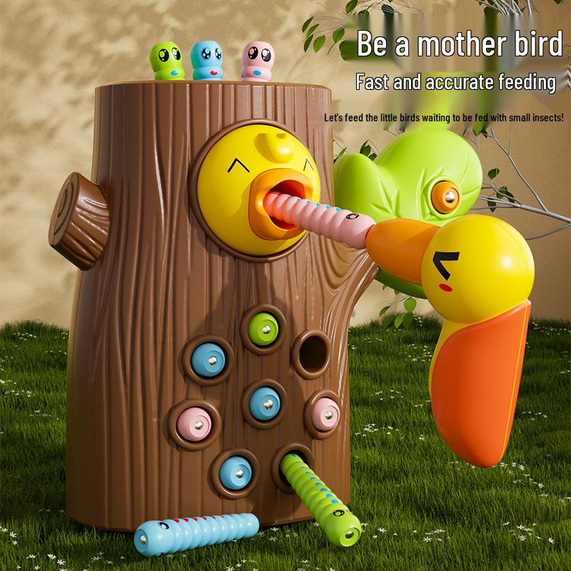 Развивающая игрушка для ловли червячков для детей в возрасте 1-4 лет