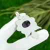 Sisters Day Sale 925 Sterling Silver Oval Star Amethyst Gemstone Pendant Jewelry