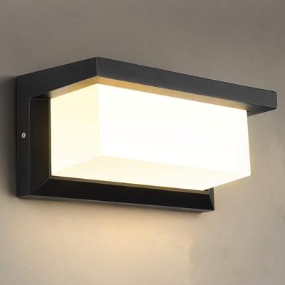 Светодиодный настенный светильник Lightess, светильник для крыльца, светильник для входа, закрытый, влагозащищенный, без датчика, водонепроницаемый IP65, уличный настенный светильник, бра, настенная лампа, для входа