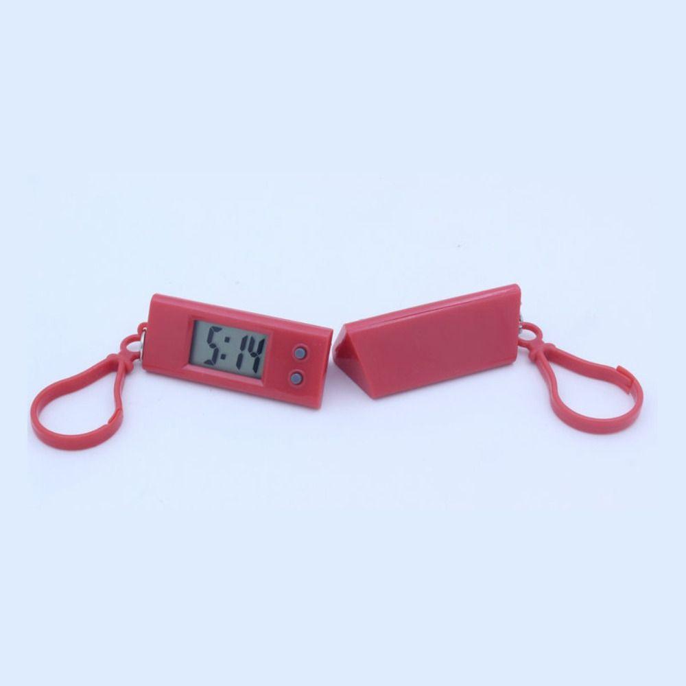 Электронные мини-электронные часы, студенческие подвесные брелки, новые часы в форме треугольника